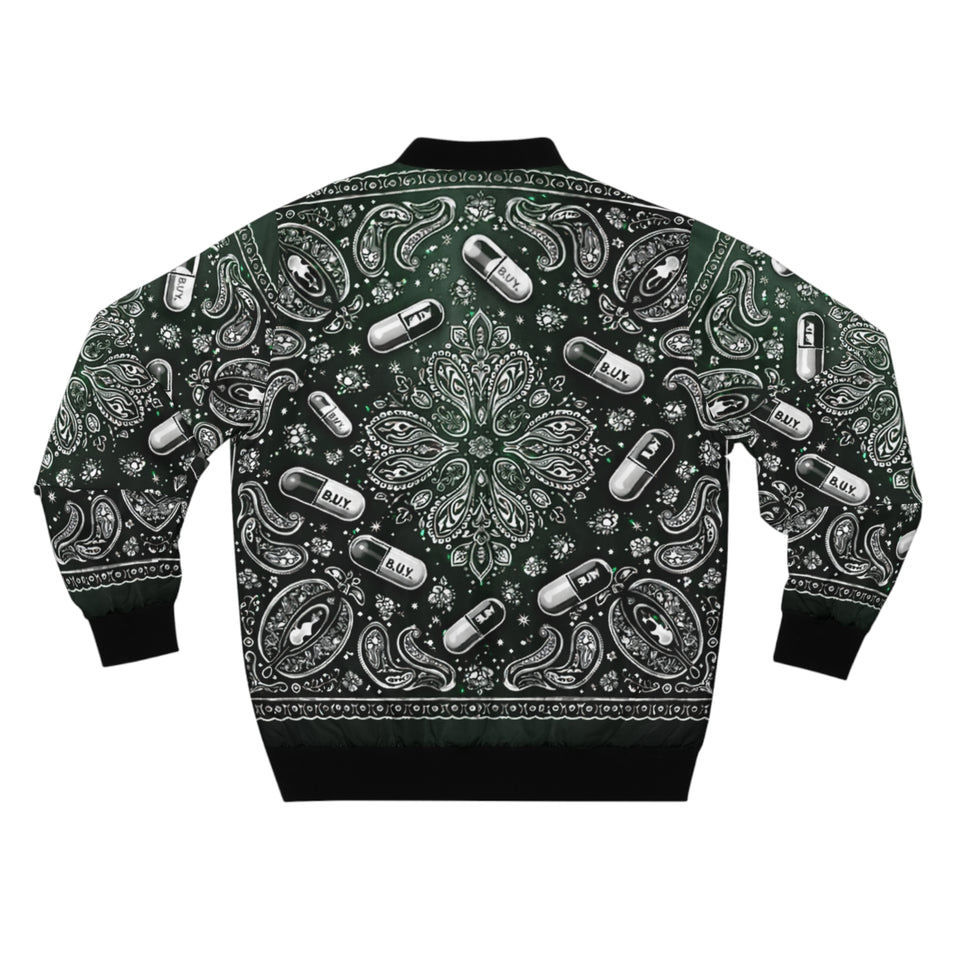 GREEN PILLSLEY BOMBER JACKET