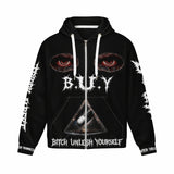 DARK ALBERT ZIPPED HOODIE