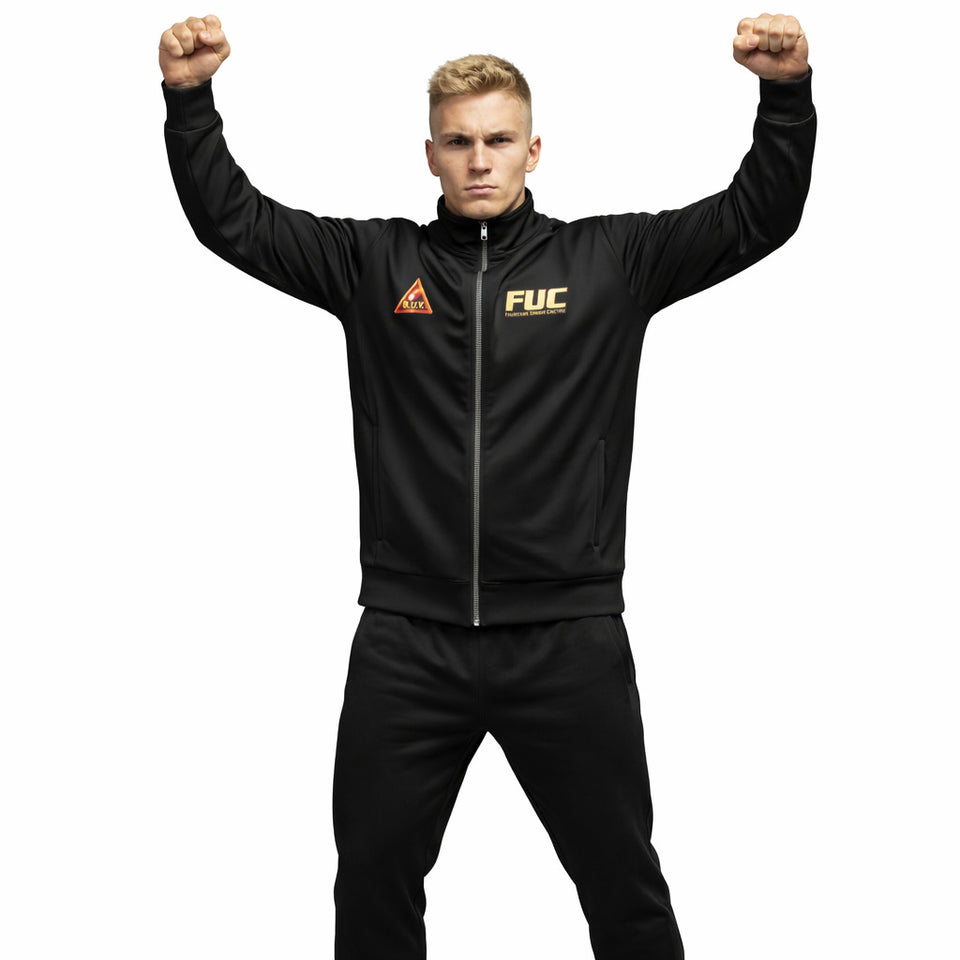 FUC | BLACK UNISEX TRACK JACKET