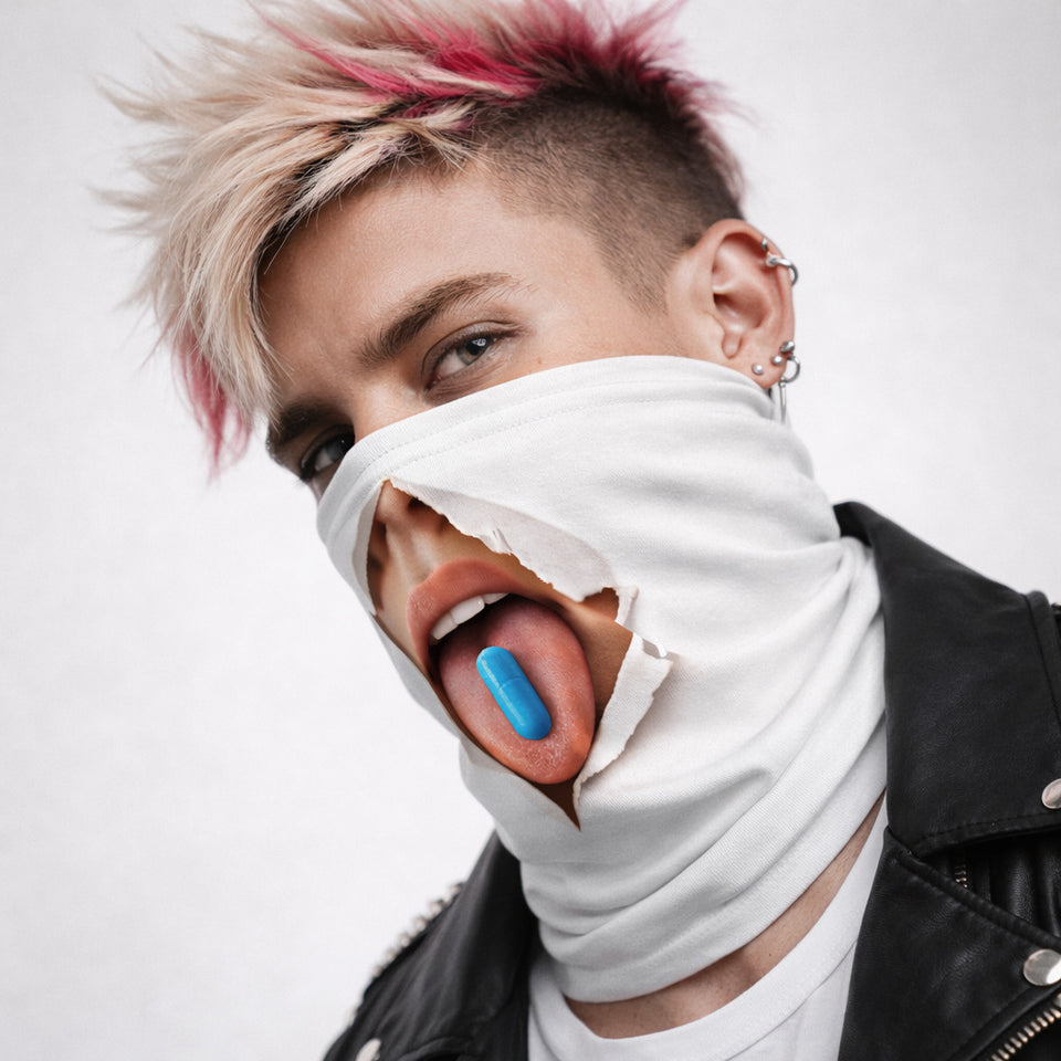 TONGUE OUT NECK GAITER