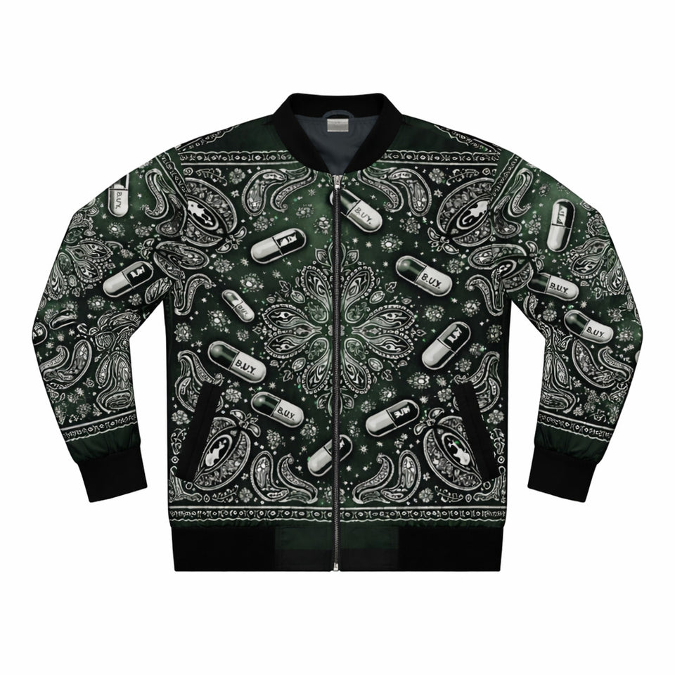 GREEN PILLSLEY BOMBER JACKET