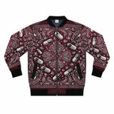 BURGUNDY PILLSLEY BOMBER JACKET