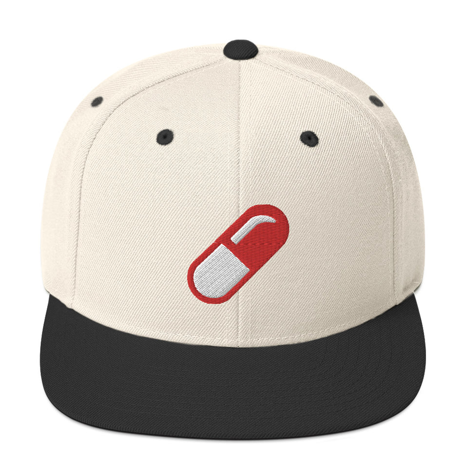 RED PILL SNAPBACK CAP