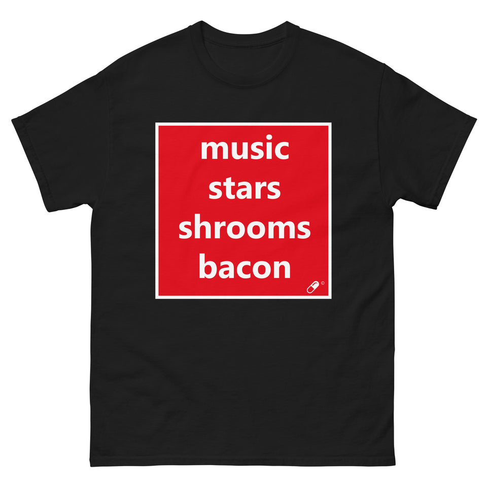 MUSIC STARS SHROOMS BACON T-SHIRT