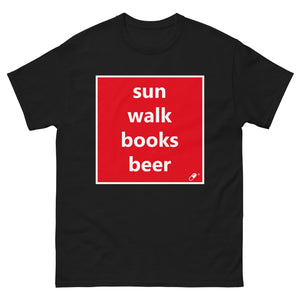 SUN WALK BOOKS BEER T-SHIRT