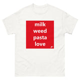 MILK WEED PASTA LOVE T-SHIRT