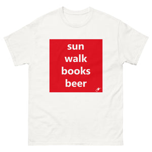 SUN WALK BOOKS BEER T-SHIRT