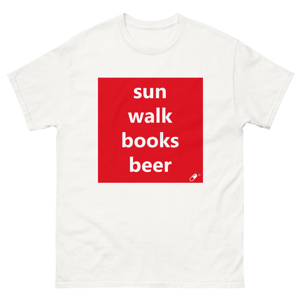 SUN WALK BOOKS BEER T-SHIRT