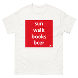 SUN WALK BOOKS BEER T-SHIRT