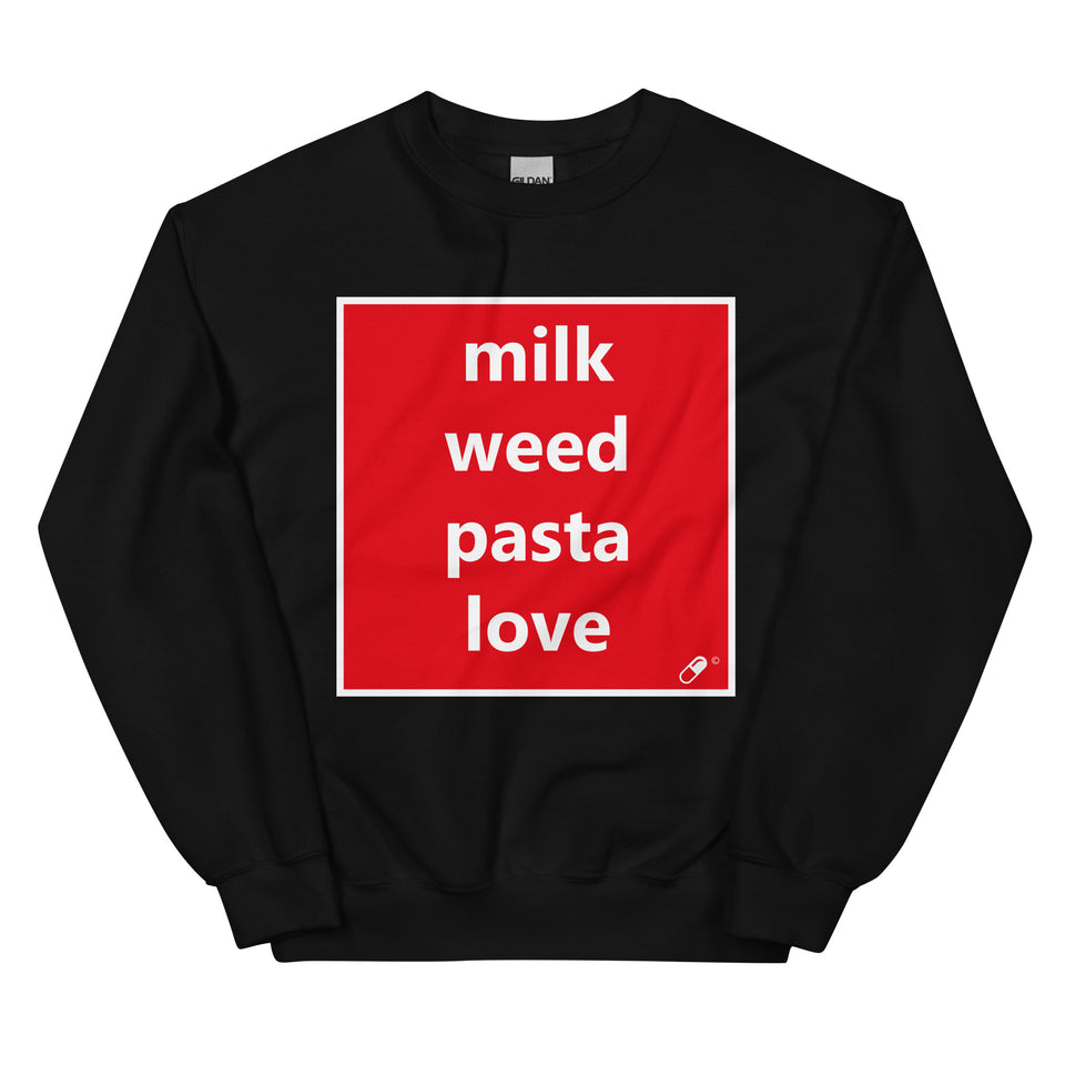 MILK WEED PASTA LOVE SWEATER