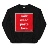 MILK WEED PASTA LOVE SWEATER