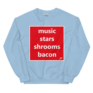 MUSIC STARS SHROOMS BACON SWEATER