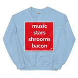 MUSIC STARS SHROOMS BACON SWEATER