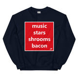 MUSIC STARS SHROOMS BACON SWEATER