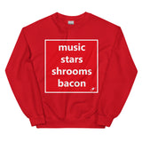 MUSIC STARS SHROOMS BACON SWEATER