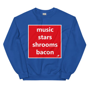 MUSIC STARS SHROOMS BACON SWEATER