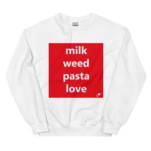 MILK WEED PASTA LOVE SWEATER