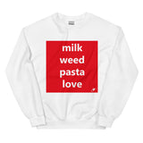 MILK WEED PASTA LOVE SWEATER