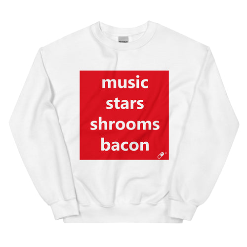 MUSIC STARS SHROOMS BACON SWEATER