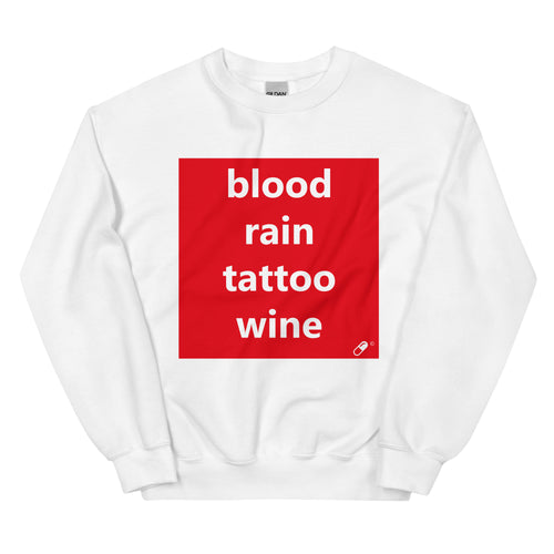 BLOOD RAIN TATTOO WINE SWEATER