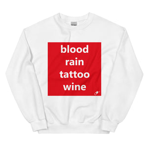 BLOOD RAIN TATTOO WINE SWEATER